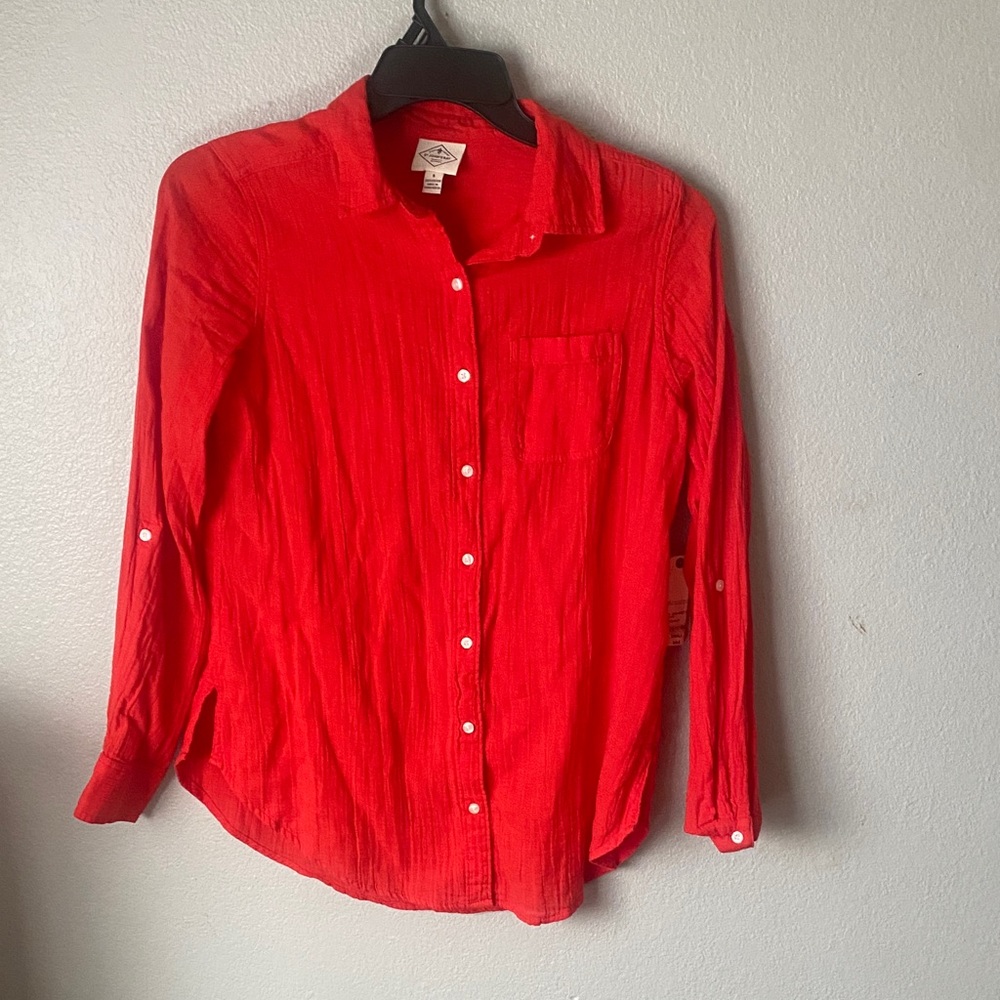 St. John's Bay Classic Red Shirt